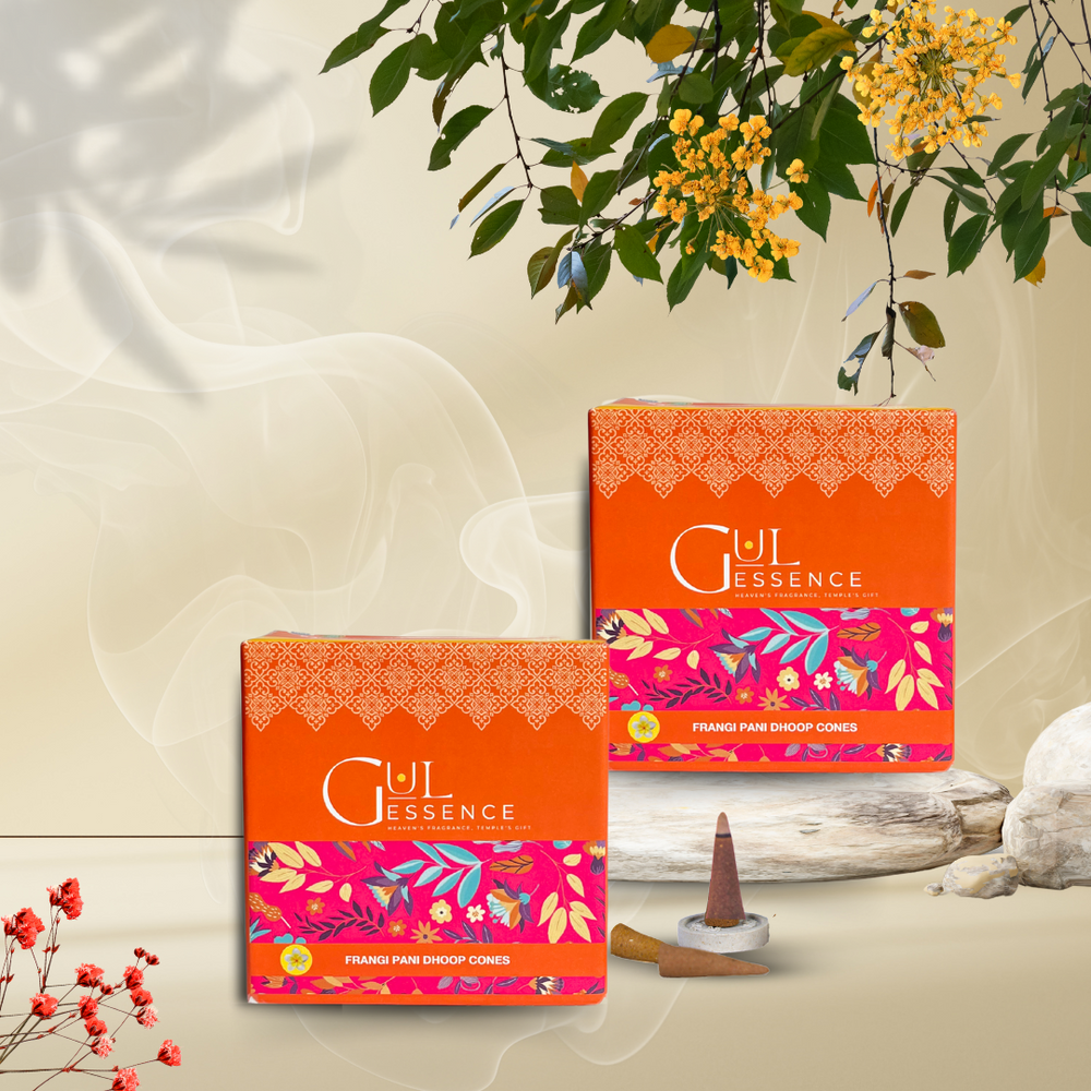 Firangipani Dhoop Cones | Made from Temple Flower | Gulessence - EarthBased 