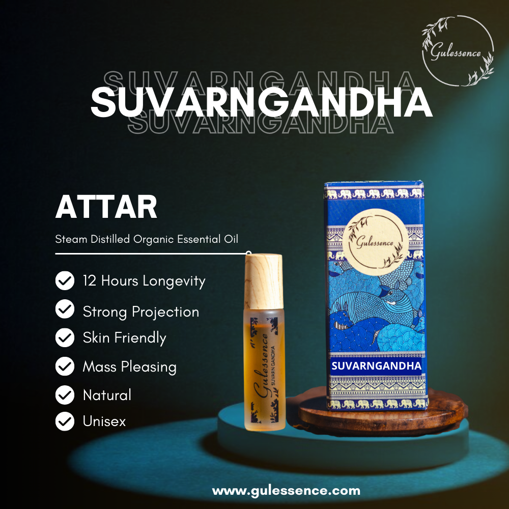 Suvarn Gandha Roll On Perfume | Roll-On Attar | Gulessence - EarthBased 