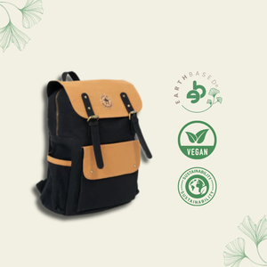 Dugong Backpack - Walnut Brown & Charcoal Black | Clan Earth - EarthBased 
