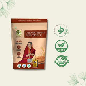 Organic Khapli Wheat Flour - 1 kg - EarthBased 
