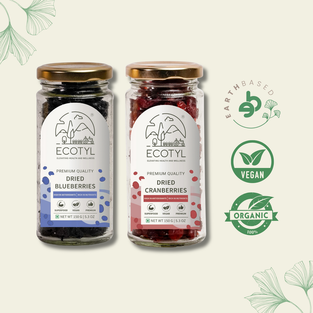 Dried Blueberres & Dried Cranberries Combo - EarthBased 