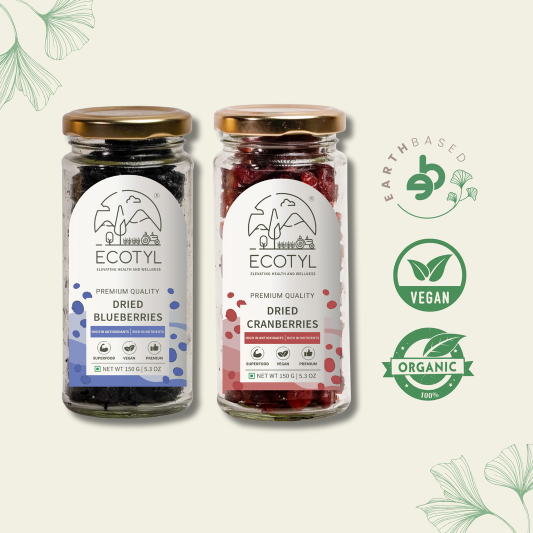 Dried Blueberres & Dried Cranberries Combo - EarthBased 