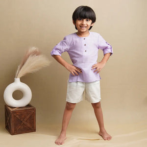 Sleek Sleeve' - Boys' Button-Down Sleeve Shirt - EarthBased 