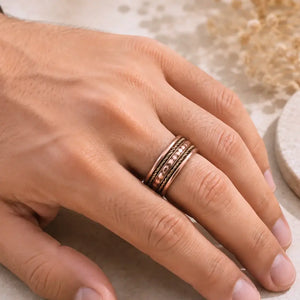Adjustable copper magnetic ring with embedded magnets – Nature Heal