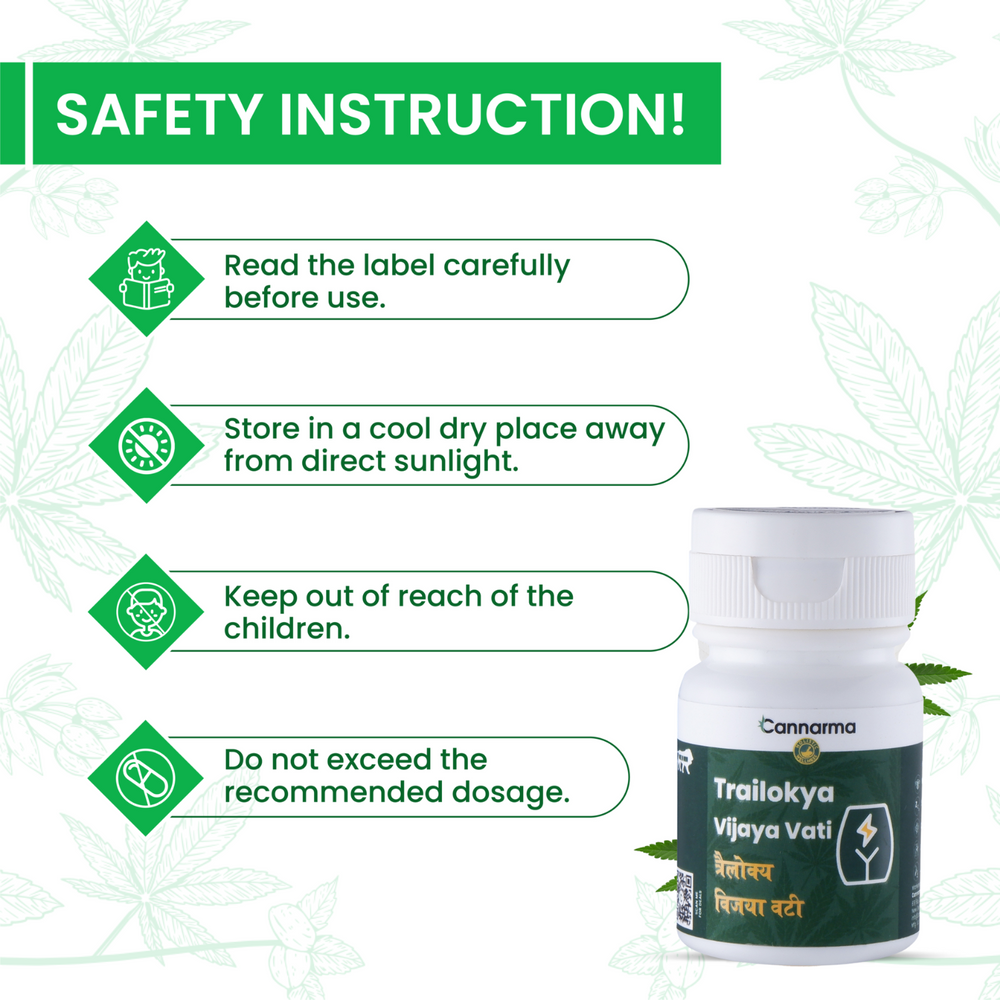 Cannarma Trailokya Vijaya Vati Pain Relief Tablet (30tab) - EarthBased 