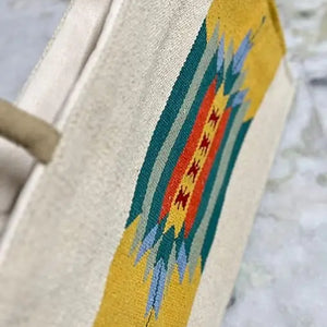 Craftinence Women Boho Sutra Marigold tote handbags for women - Handmade Artisanal Eco-Friendly Upcycled Cotton Handbag - EarthBased 