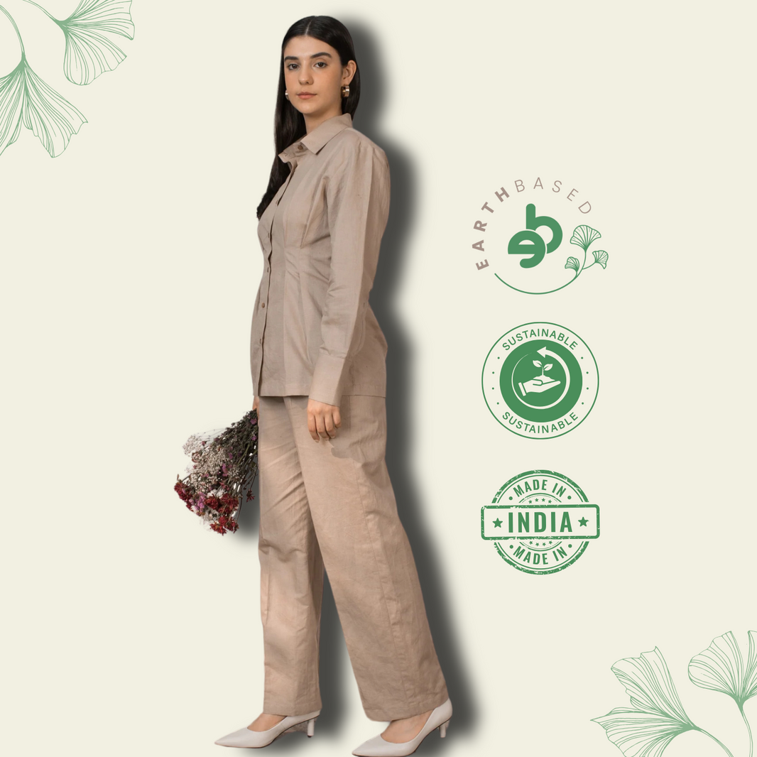 Tailored Pleated Pants - EarthBased 