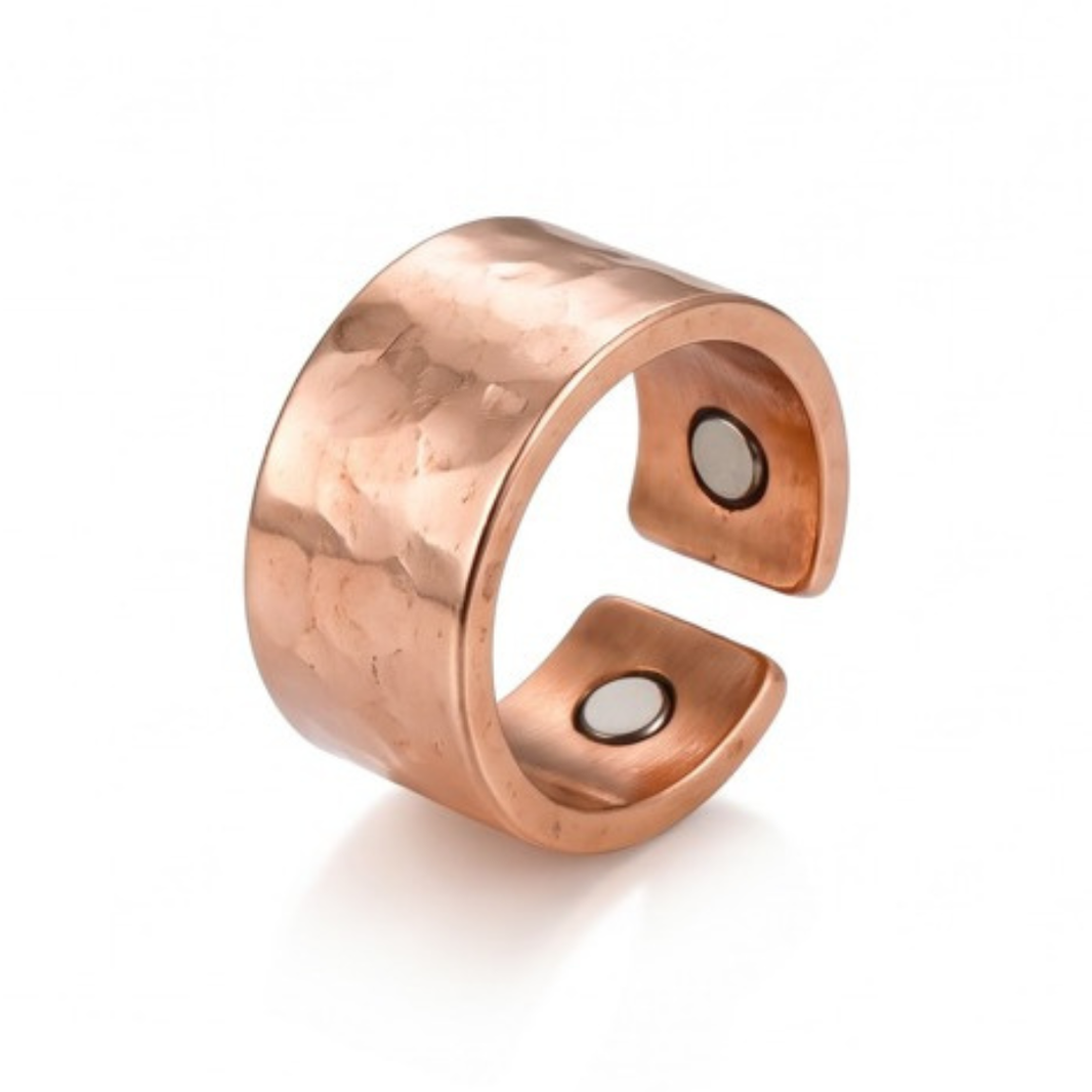 Hammered Copper Ring — Adjustable, Unisex