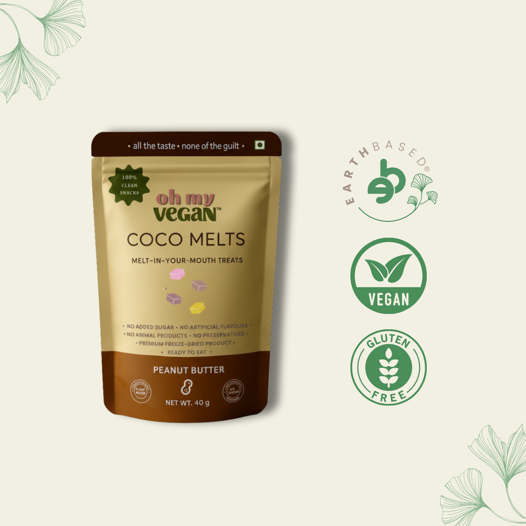 Oh My Vegan | Peanut Butter Coco Melts - EarthBased 
