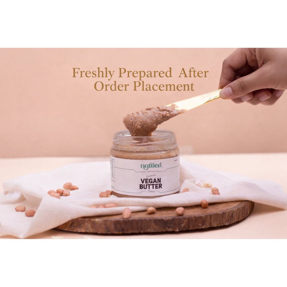 Nattier by Natasha handmade vegan peanut butter jar