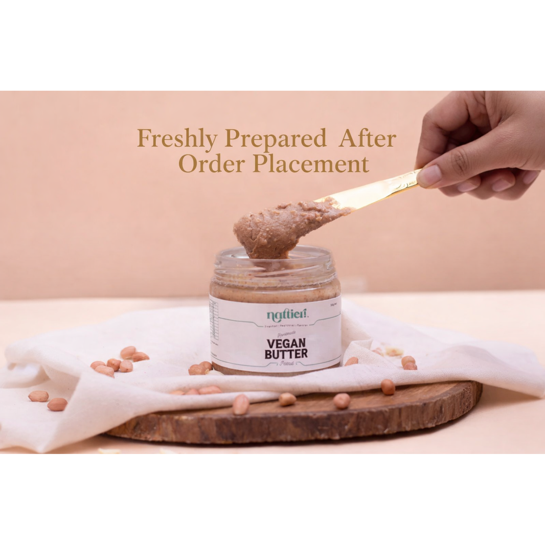 Nattier by Natasha handmade vegan peanut butter jar
