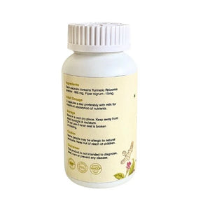 Daivik Moringa Turmeric Veg Capsules | 100% Natural | Immunity Booster, AntiInflammatory, Antioxidant | 100 Caps Each - EarthBased 