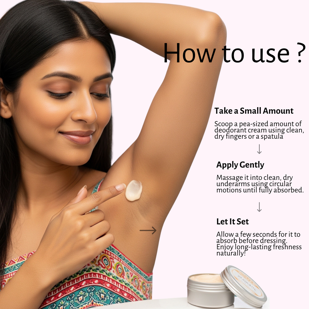Natural Deodorant Cream | Floral  Bloom | Enriched with Shea Butter, Mango Butter, Jojoba & Almond Oil - EarthBased 