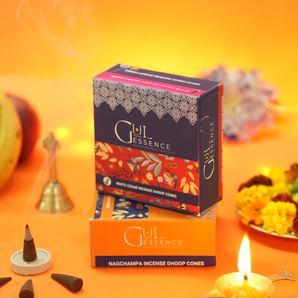 White Cedar Dhoop Cones | Made from Temple Flower | Gulessence - EarthBased 