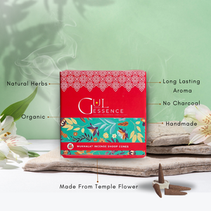 Mukhallat Dhoop Cones | Made from Temple Flower | Gulessence - EarthBased 
