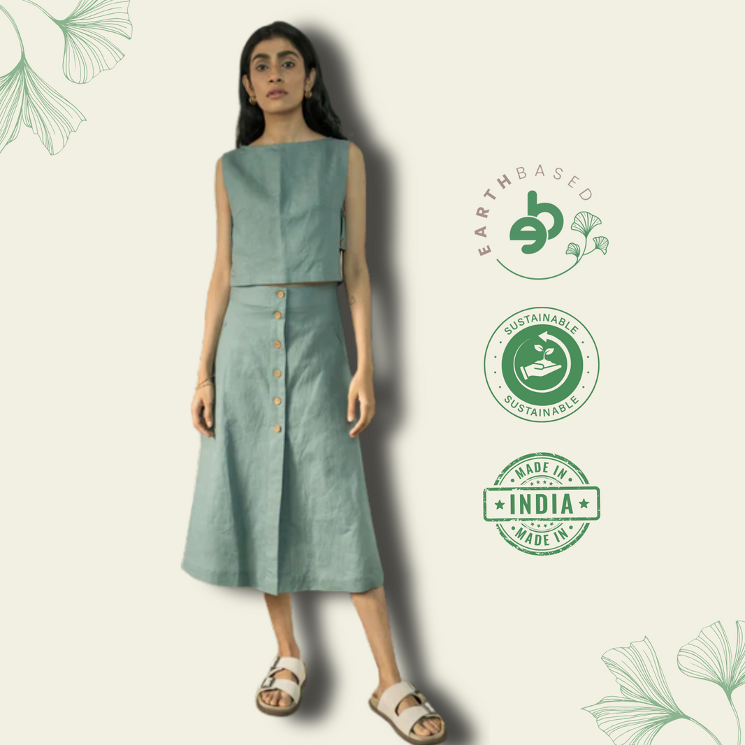 BOAT NECK CROP TOP | Anushe Pirani - EarthBased 