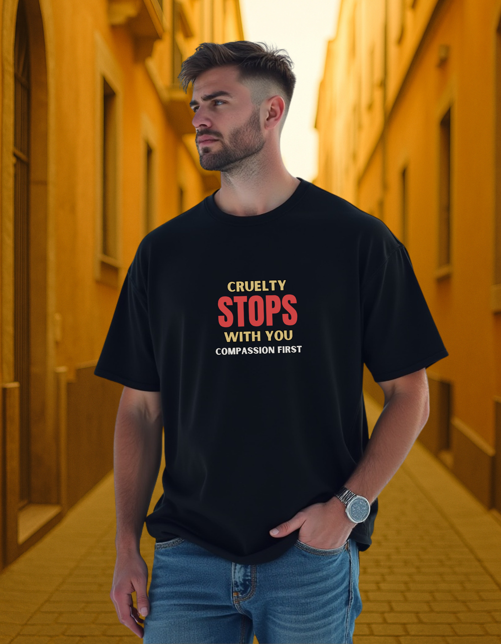 Cruelty Stops With You - Compassion First (Male) — Earthbased