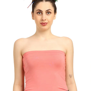 Gen Z Bamboo Tube Top for Women – Soft, Breathable & Sustainable Fit | Peach - EarthBased 