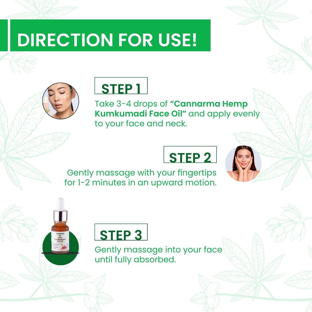 Cannarma Hemp Kumkumadi Tailam Face Oil (10ml) - EarthBased 
