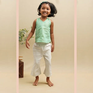 Breeze Belle Cotton Pants' - Girls' Cotton Pants with a Flare - EarthBased 