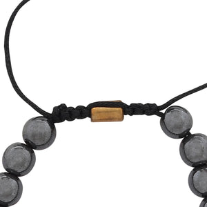 Real Hematite Healing Bracelet For Strong Mind, Grounded personality And Improved Health - EarthBased 