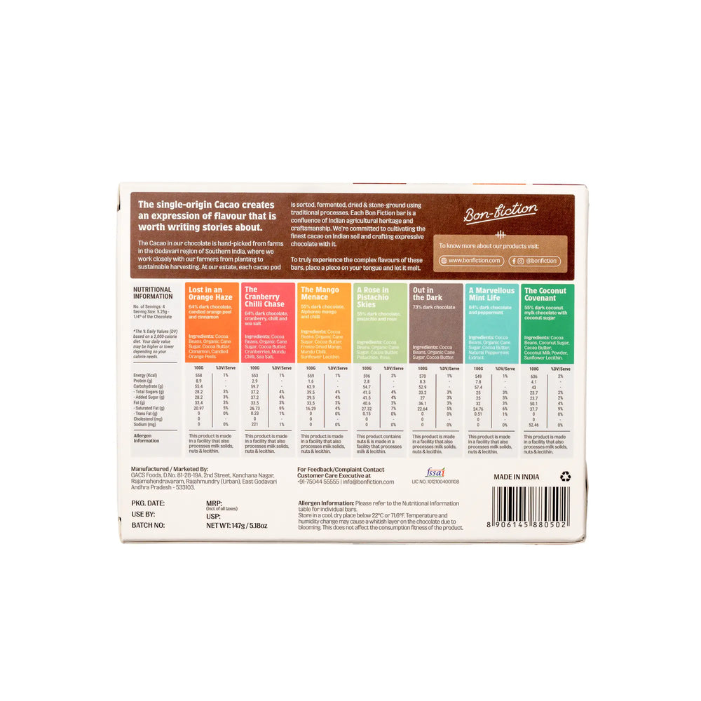 7 Assorted retail pack | Bon Fiction - EarthBased 