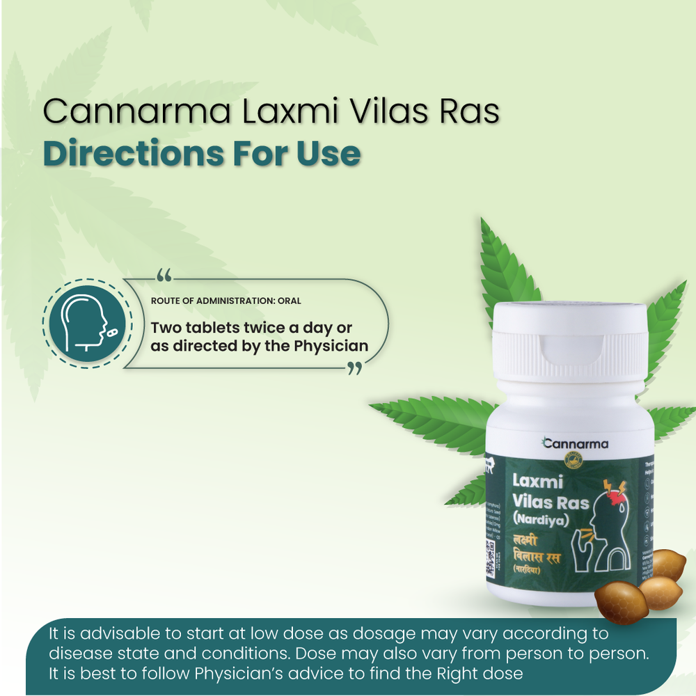 Cannarma Laxmi Vilas Ras Tablet (30tab) - EarthBased 