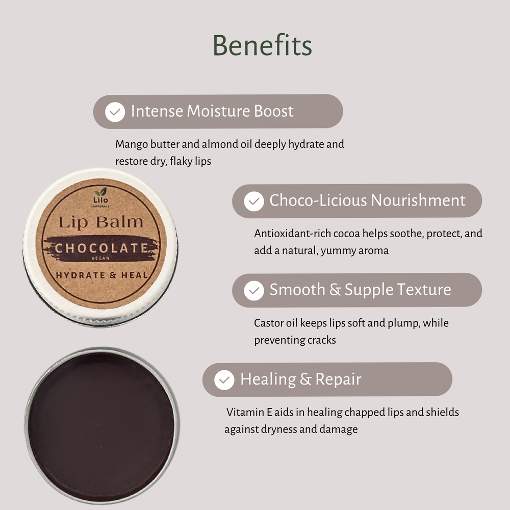 Chocolate | Dry, Chapped and Pigmented Lips (Pack of 2) - EarthBased 