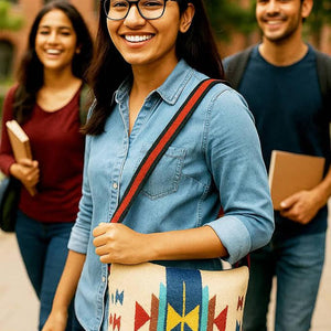 CRAFTINENCE Nomad Wanderlust Sling Bag - Wave -  Bag for women-handbags for women - EarthBased 