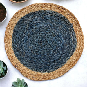 Jute Placemats set of 2 (blue) - EarthBased 