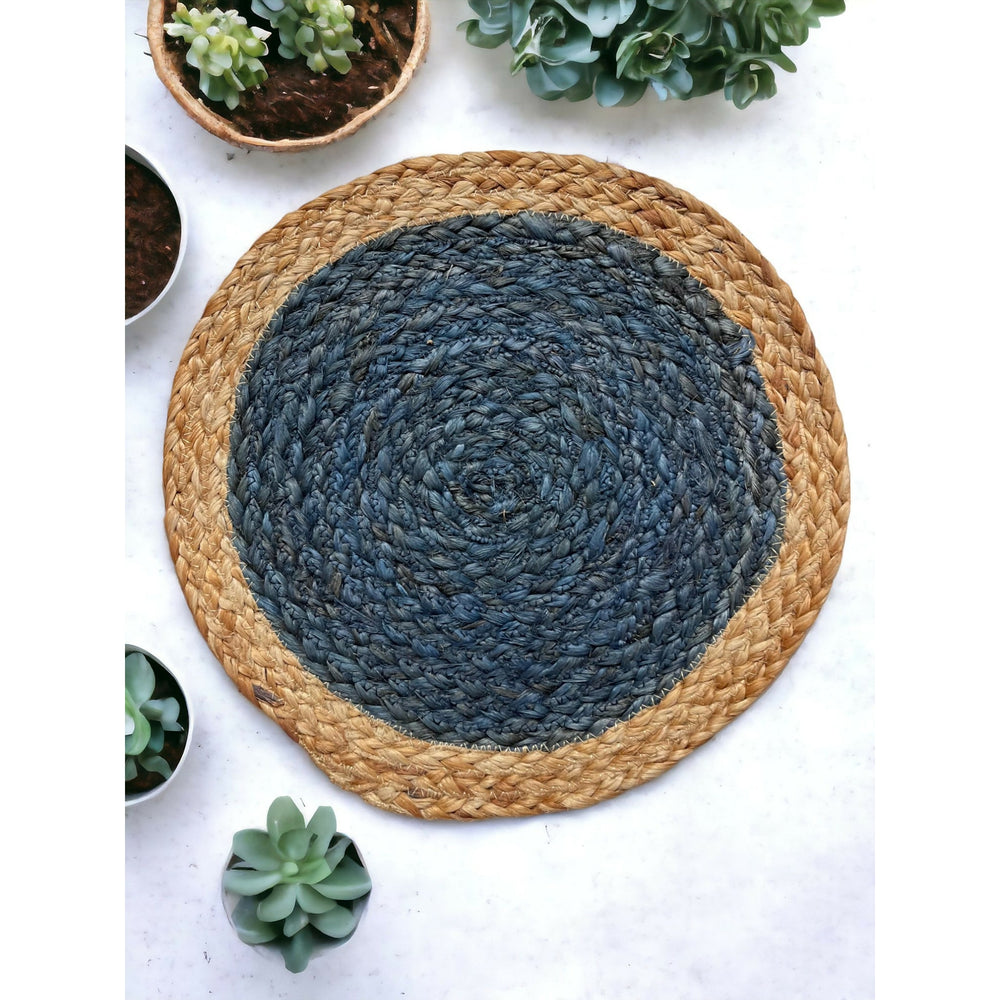 Jute Placemats set of 2 (blue) - EarthBased 