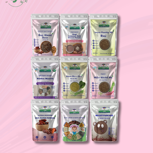 TummyFriendly Foods CertifiedOrganic Baby Food For Toddlers 1+ Year, Dry Fruits Powder for Baby Kids Cereal (500 g, Pack of 9, 12+ Months) - EarthBased 