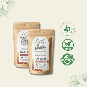 Ecotyl Flax Seeds - Set of 2 | Unroasted | 2 x 200g - EarthBased 