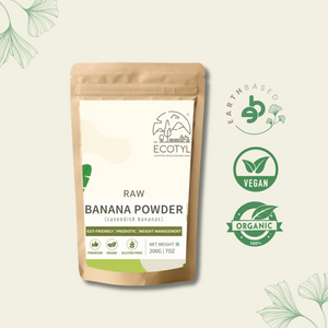 Ecotyl Raw Banana Powder | Prebiotic Superfood | Supports Gut Health | 200g - EarthBased 
