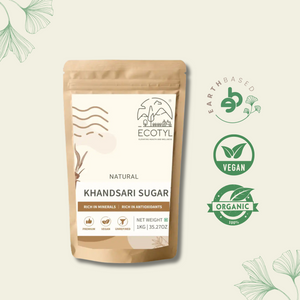 Ecotyl Khandsari Sugar | Unrefined Natural Sweetener | Rich in Minerals | 1kg - EarthBased 