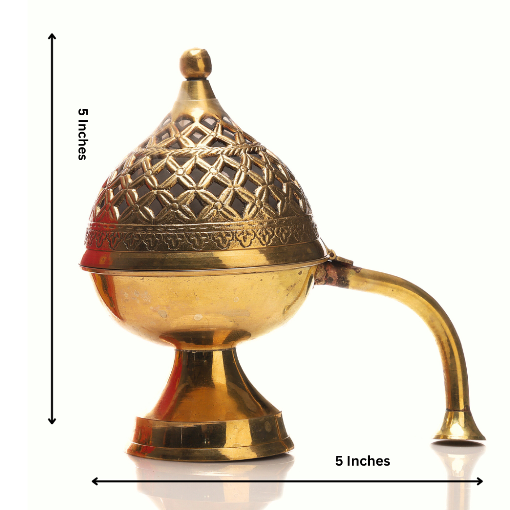 Jasmine Havan Cups & Brass Dhooni | Made from Cow dung & Temple Flower   |Gulessence - EarthBased 