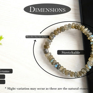 Original Labradorite Bracelet For Stress, Anxiety, Pain And Negative Energy - EarthBased 