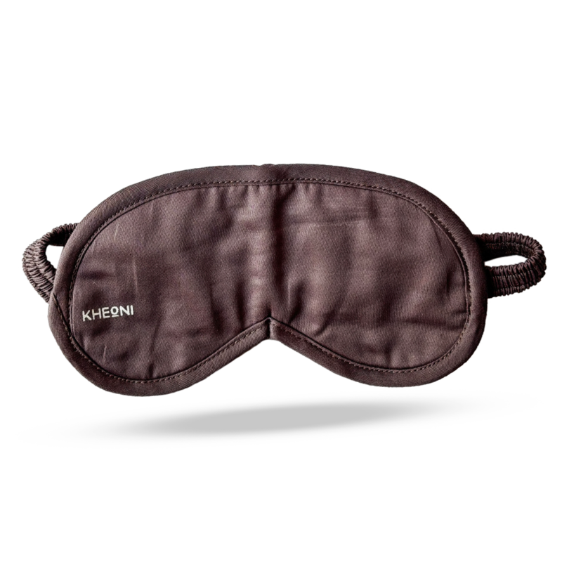 Kheoni grey organic cotton sleep eye mask