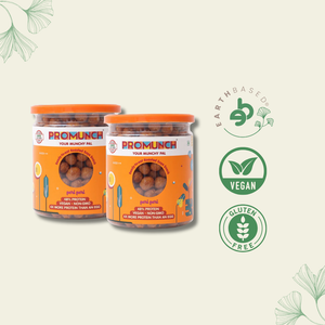 PROMUNCH Roasted Soya Snack | Vegan |Gluten-Free | Pack of 2 Flavour: Peri Peri 150 g Each - EarthBased 