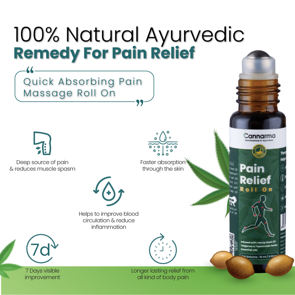 Cannarma Pain Relief Roll-On (10ml) - EarthBased 