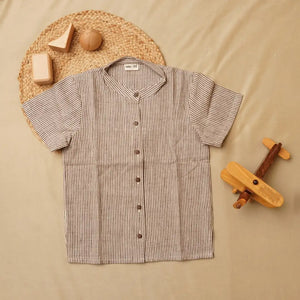 Stripes' - Boys' Khadi Shirt - EarthBased 