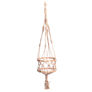 Upcycled Handmade Planter In Cotton Macramé - EarthBased 