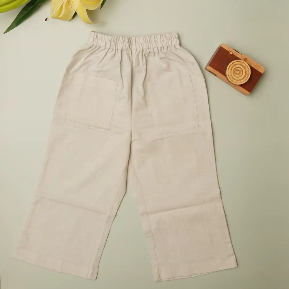 Breeze Belle Cotton Pants' - Girls' Cotton Pants with a Flare - EarthBased 