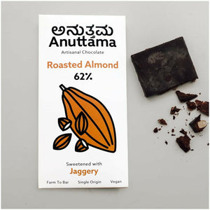 Anuttama | Dark Chocolate | Classic + Roasted Almonds | Combo - EarthBased 