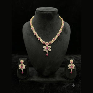Ruby Sparkle Necklace Set - view 4