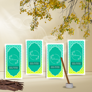 Oudh Bamboo Less Incense Dhoop Sticks | Made from Temple flowers | Gulessence - EarthBased 