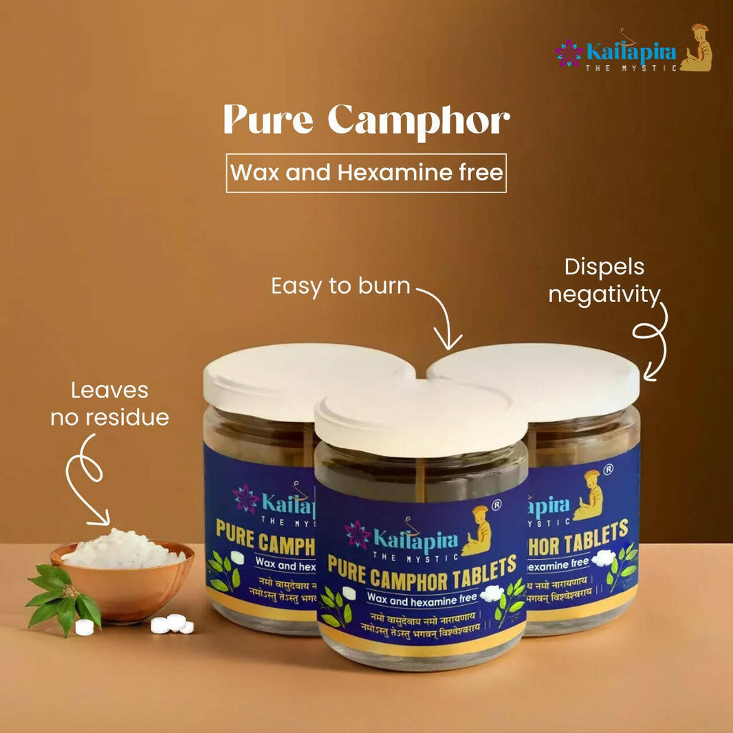Camphor Tablet – 100% Pure Camphor Tablet (45 GM) | Pack of 3