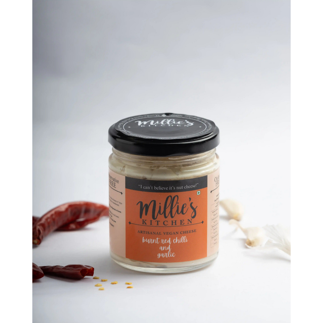 Burnt Red Chili and Garlic | Millie's Vegan Cheese - EarthBased 