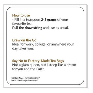 DIY Re-usable Cotton Tea Bags - EarthBased 