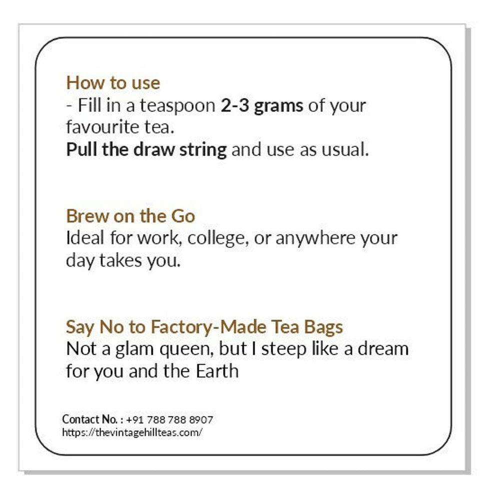 DIY Re-usable Cotton Tea Bags - EarthBased 